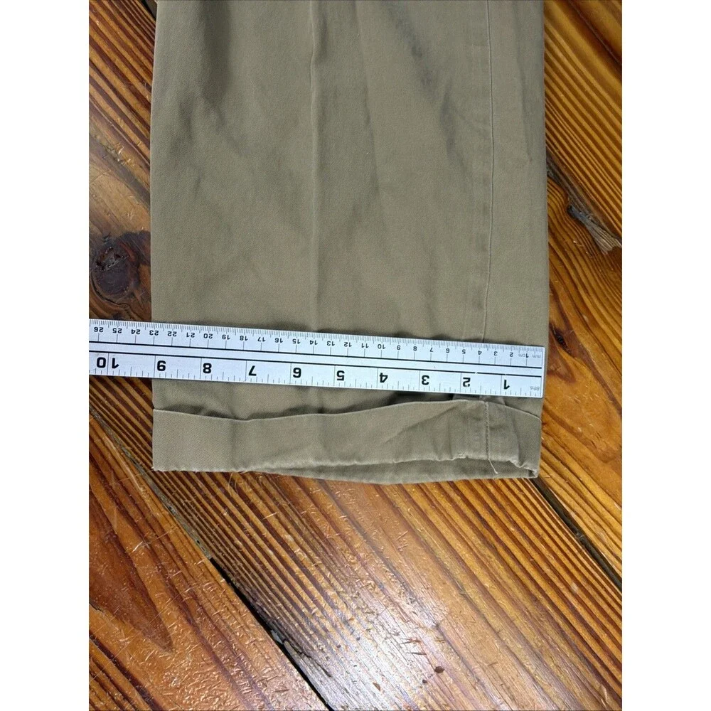 Vintage CC Filson Dress Pants Men 38x29 Beige Flat Front Business Casual
